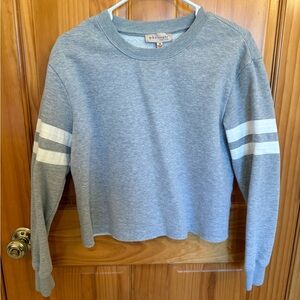 Philosophy Light Gray Cropped Sweatshirt